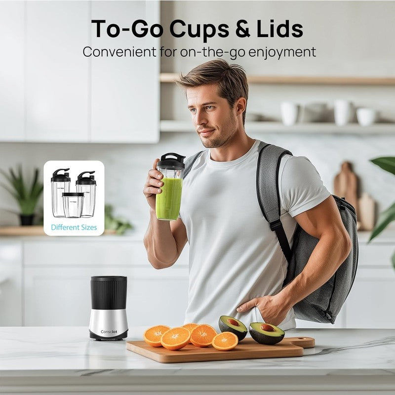 Personal Blender 900W for Shakes, Smoothies, Baby Food + 3 Cups5