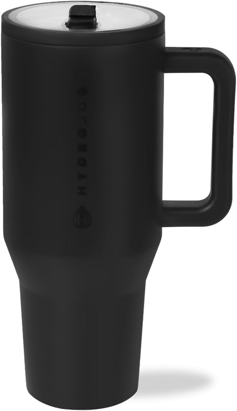Traveler   40 Oz Water Bottle with Handle & Flip Straw   Fits in Cup Holder, Lea11
