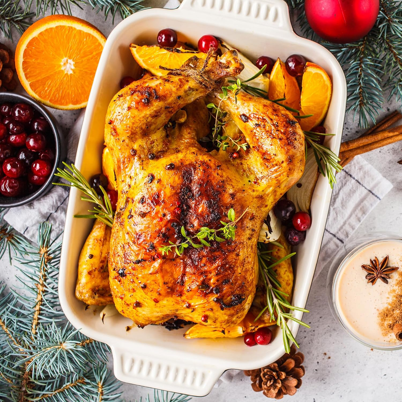 24Lb 20-Quart Roaster Oven, Electric Roaster Oven with Self-Basting Lid, Turkey 6