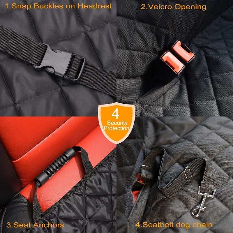 Waterproof Dog Car Seat Cover Back Seat, Nonslip Scratch Proof Durable for SUV4