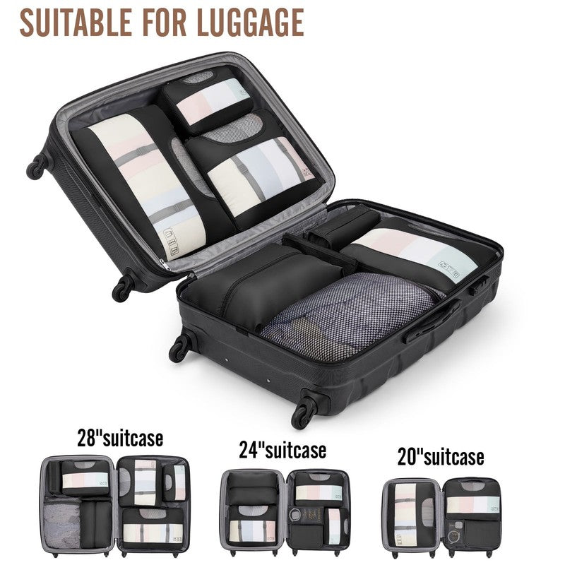 10 Set Packing Cubes for Travel Essential, Suitcase Organizer Bags in 4 Sizes, C5