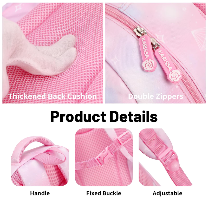 Water Resistant Kawaii Ita Kids Backpack School Bookbag Pink5