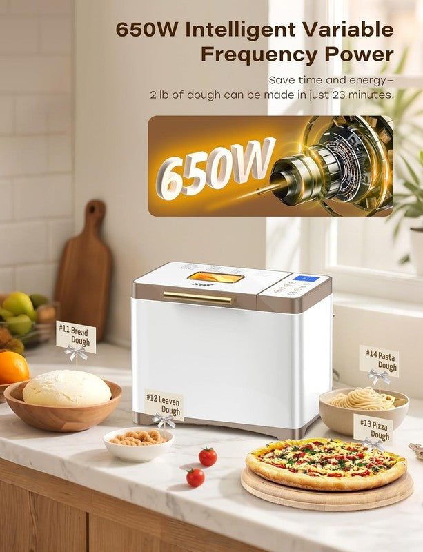 20-in-1 Bread Maker 2LB 650W w/ Ceramic Pan Gluten Free Timer4
