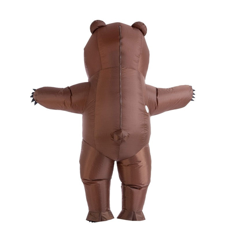 8Ft Brown Bear Inflatable Costume for Adults Full Body Blow Up Halloween Suit4