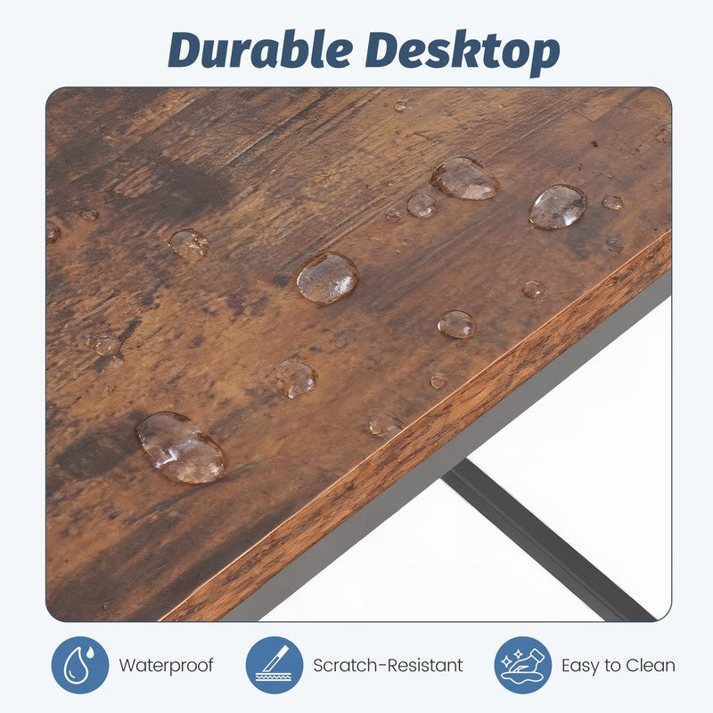 L Shaped Computer Desk, 47 Inch Corner Desk Gaming Table Writing Study Workstati3