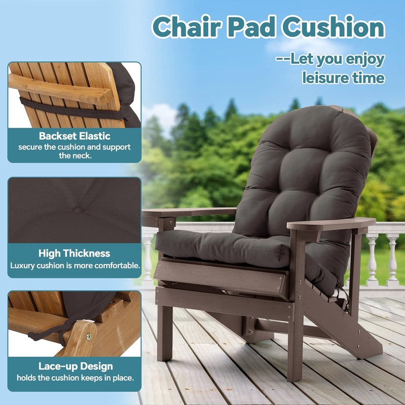 Adirondack Chair Cushion, 49X20 Inch Patio Gray Seating Cushion, 2 Count5