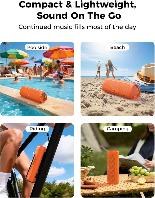 Bluetooth Speaker 20W HD Sound Portable Waterproof Outdoor Speaker6