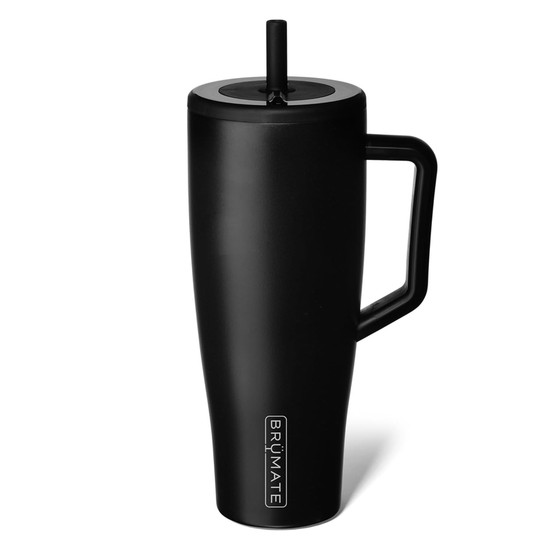 40oz Stainless Steel Tumbler with Handle Leakproof Insulated Cup Black0