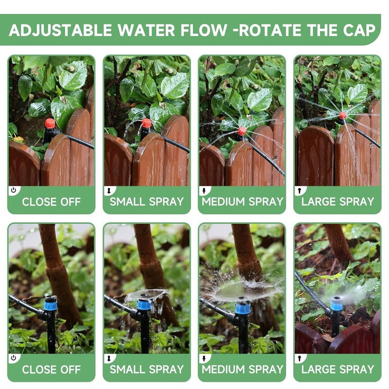 200FT Automatic Drip Irrigation System Kit for Garden & Lawn Care5