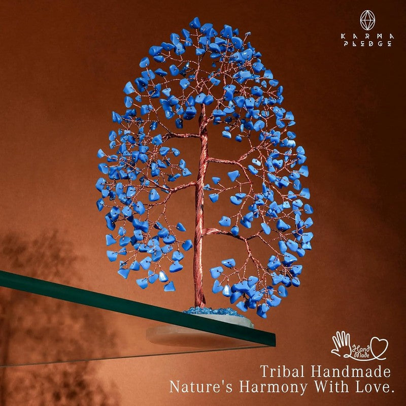 Turquoise Chakra Crystal Tree Feng Shui Decor Positive Energy Good Luck Gift5