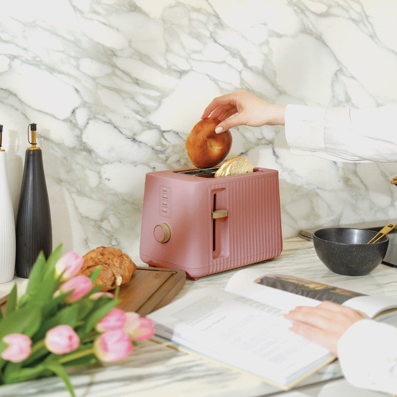 2-Slice Toaster, Extra-Wide Slots with Removable Crumb Tray, Faded Rose7