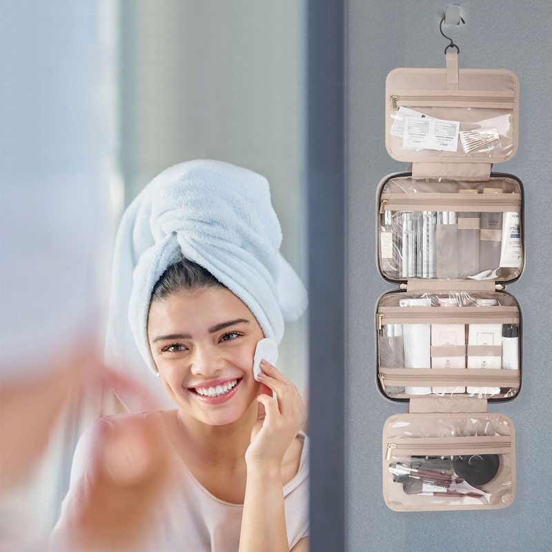 Large Travel Toiletry Bag Hanging Hook Water Resistant Makeup Organizer6