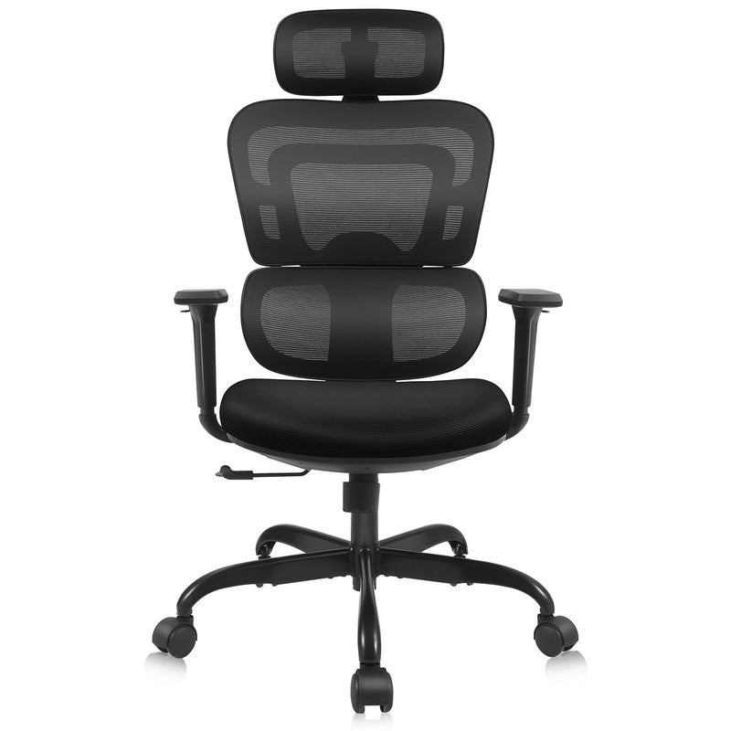 Ergonomic High Back Office Chair with Lumbar Support & High-Sponge Cushion3