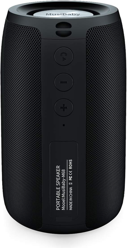 Musibaby 24H Bluetooth Speaker, Waterproof, Dual Pairing, Deep Bass, Black10