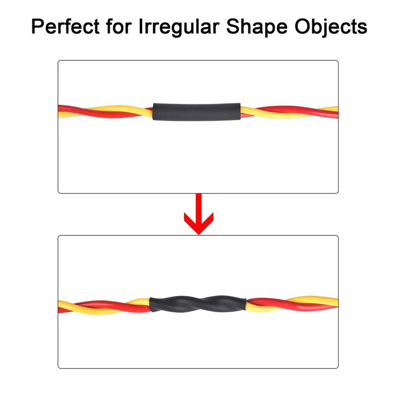 UL Listed 1/2" x 10ft Waterproof Heat Shrink Tubing - Marine Grade Black3