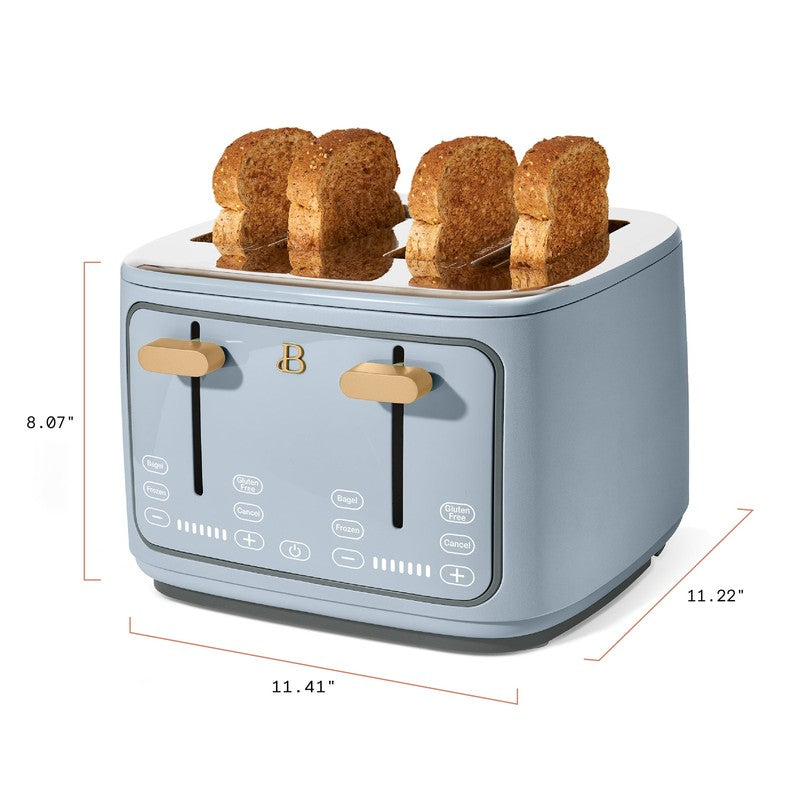 4-Slice Toaster with Touch-Activated Display, Cornflower Blue by Drew Barrymore7