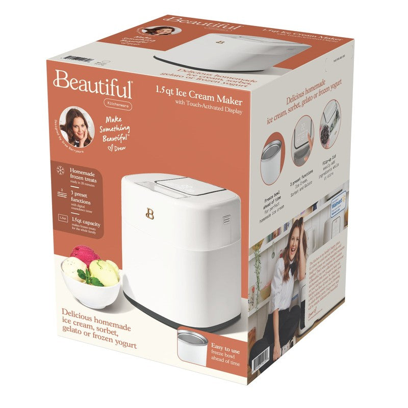 1.5 Qt Ice Cream Maker w/ Touch Display White Icing by Drew Barrymore1