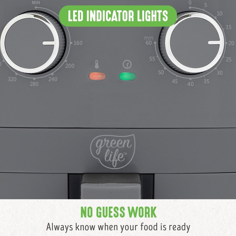 4.5 Quart Air Fryer Ceramic Nonstick, Graphite2