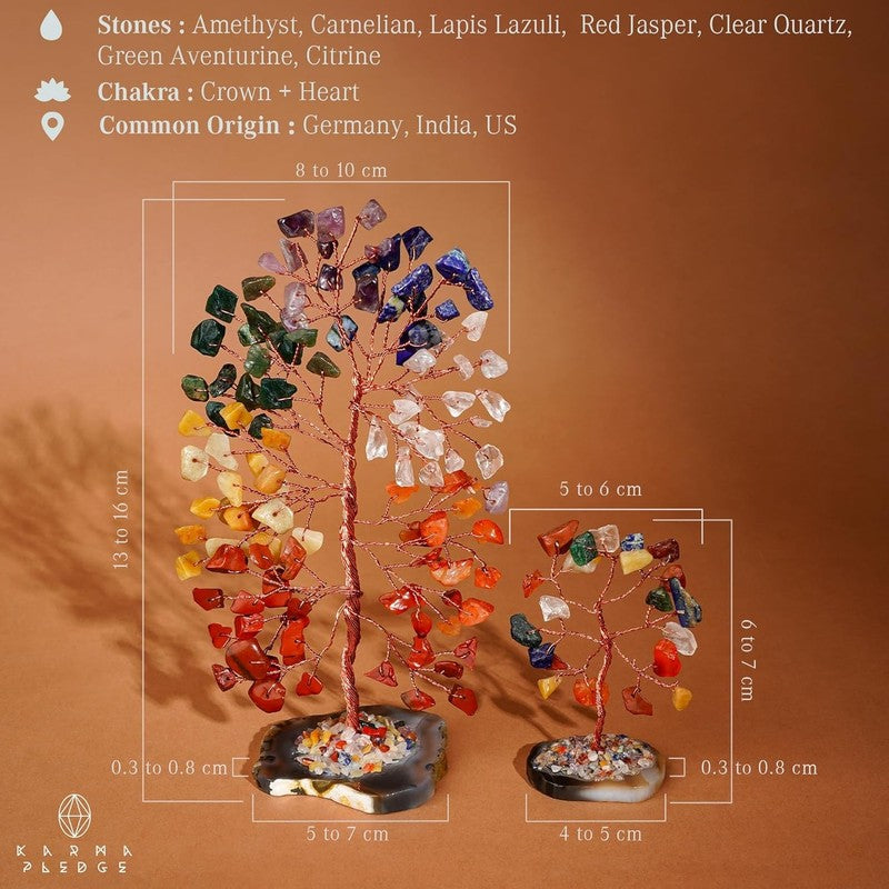 7 Chakra Tree of Life Crystal Set Feng Shui Decor Positive Energy Good Luck Gift2