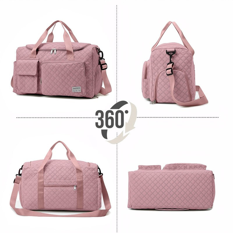 Travel Duffle Bag for Women Men, Weekender Bags Carry on Gym Bag with Wet Pocket6