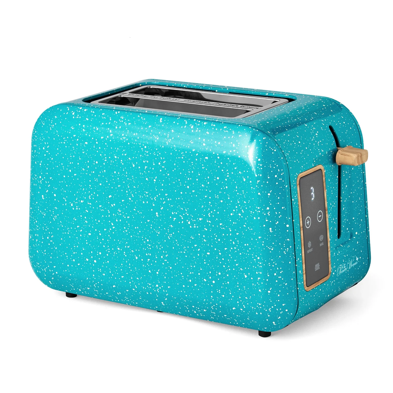 Digital 2 Slice Toaster Teal Speckle with Digital Display8