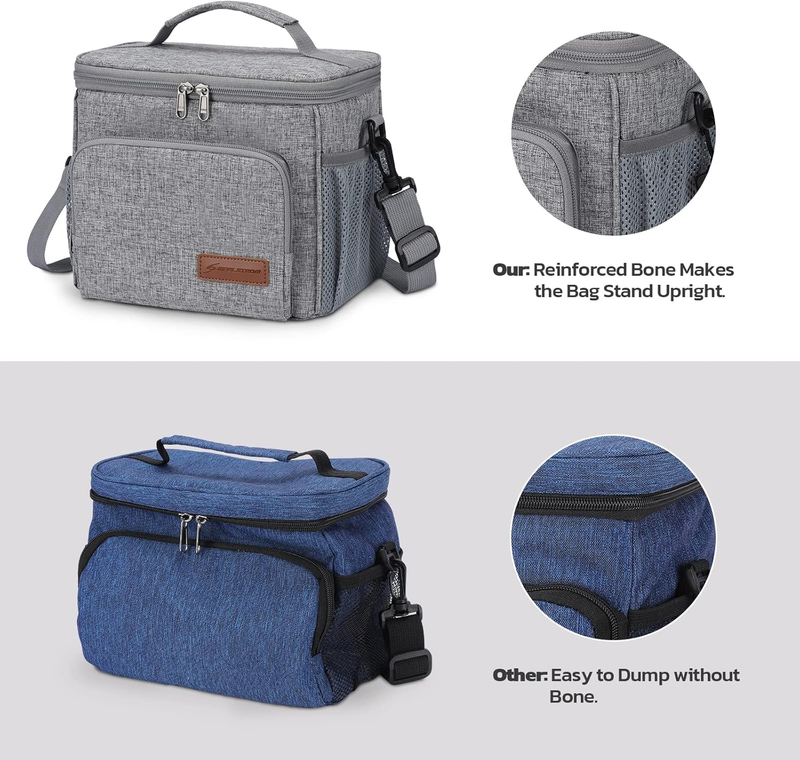 Insulated Lunch Bag for Men Women, Leakproof Cooler Lunch Tote Bag, Portable5