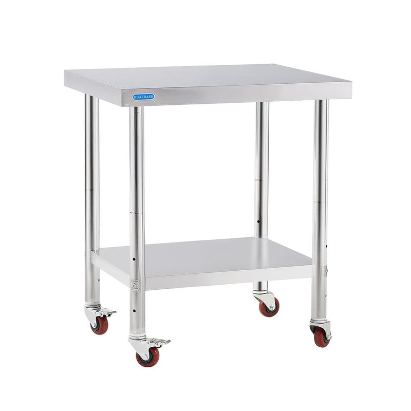 Stainless Steel Prep Work Table 24x30 w/ Wheels Adjustable Undershelf8
