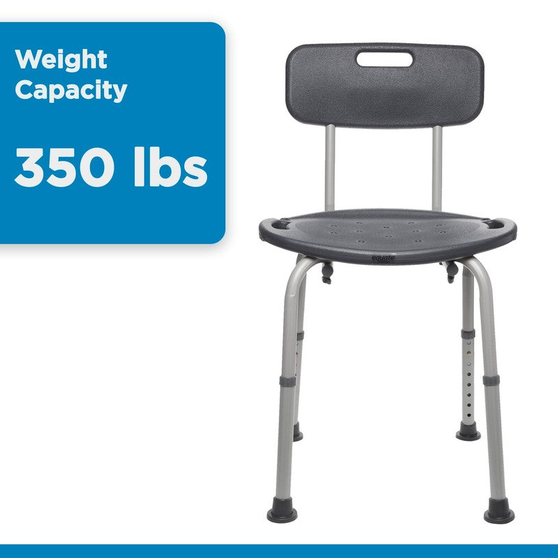 Bath Chair and Shower Chair with Back   Seat for Elderly, Handicap, Disabled, 353