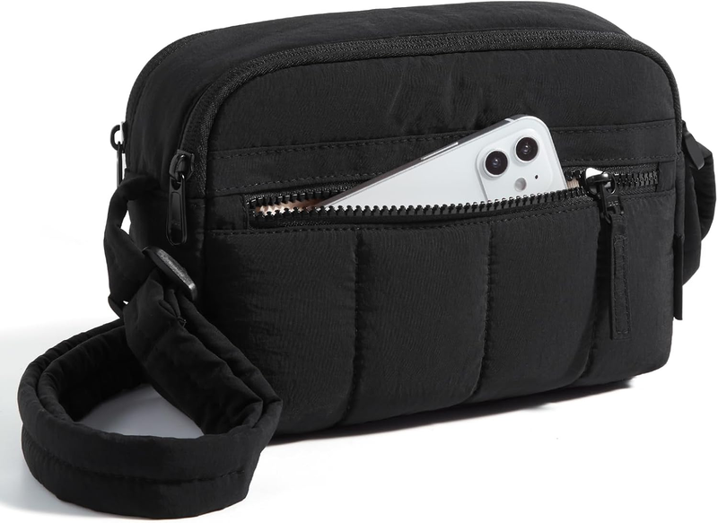 Cross Body Purse, Mini Crossbody Bags for Women Travel Purse, Puffy Shoulder Han10