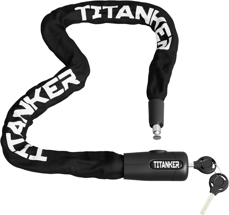 Bike Chain Lock w/ Keys 3.3ft Heavy Duty Anti-Theft 8mm for Bike & More9