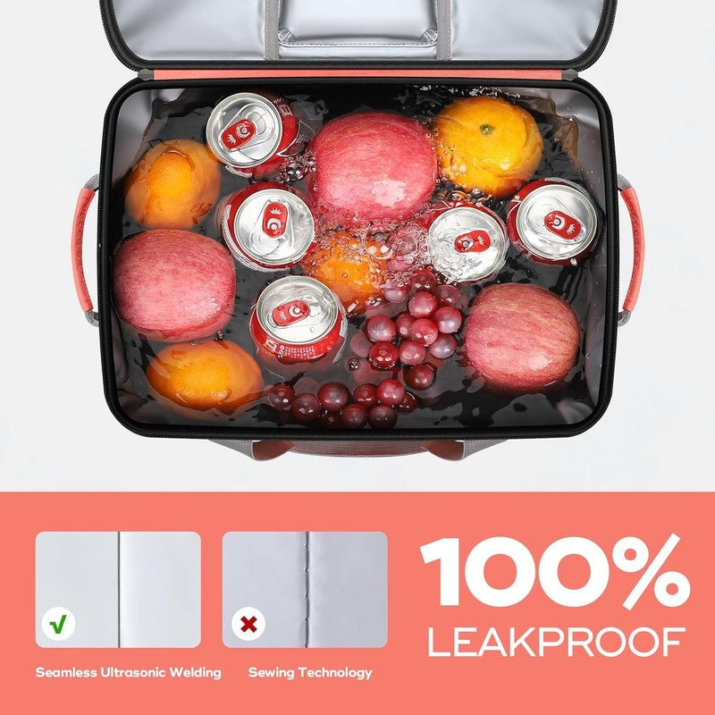 Collapsible Soft Cooler Bag 35 Cans Leakproof Beach Camping Cooler3