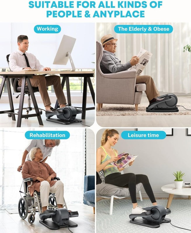 under Desk Elliptical Exercise Machine for Seniors, Electric Ellipse Leg Exercis5