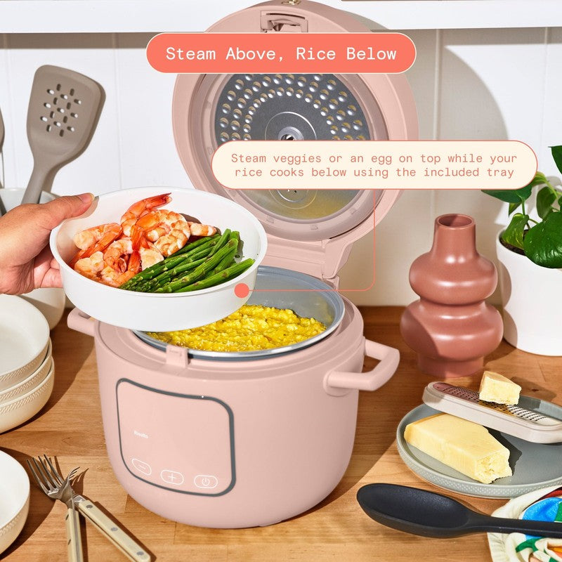 Drew Barrymore 14-Cup Rice & Grain Cooker Ceramic Nonstick Rose4