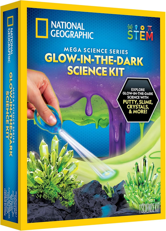 National Geographic Mega Science Kit Glow Dark Slime Crystal STEM Toy10