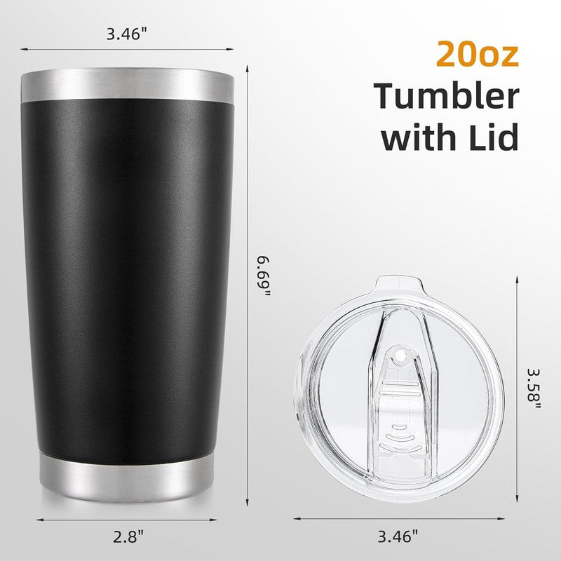 20oz Stainless Steel Tumbler 12 Pack Vacuum Insulated Coffee Cups4