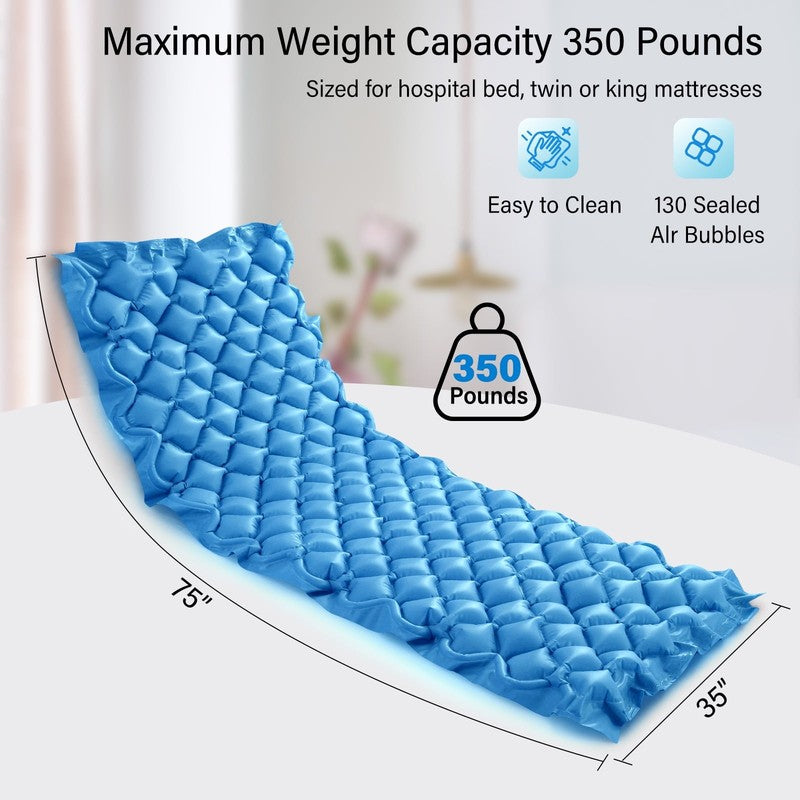 Alternating Air Pressure Mattress Pad, Medical Grade Relief Ulcer Bed Sores Air 4