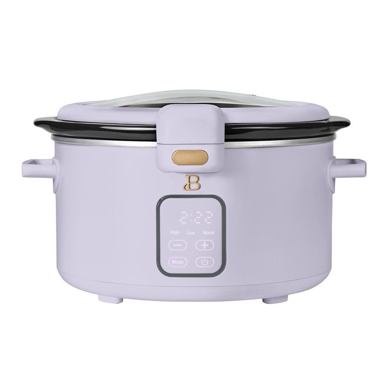 4 Qt Digital Slow Cooker with Hinged Locking Lid, Lavender by Drew Barrymore0