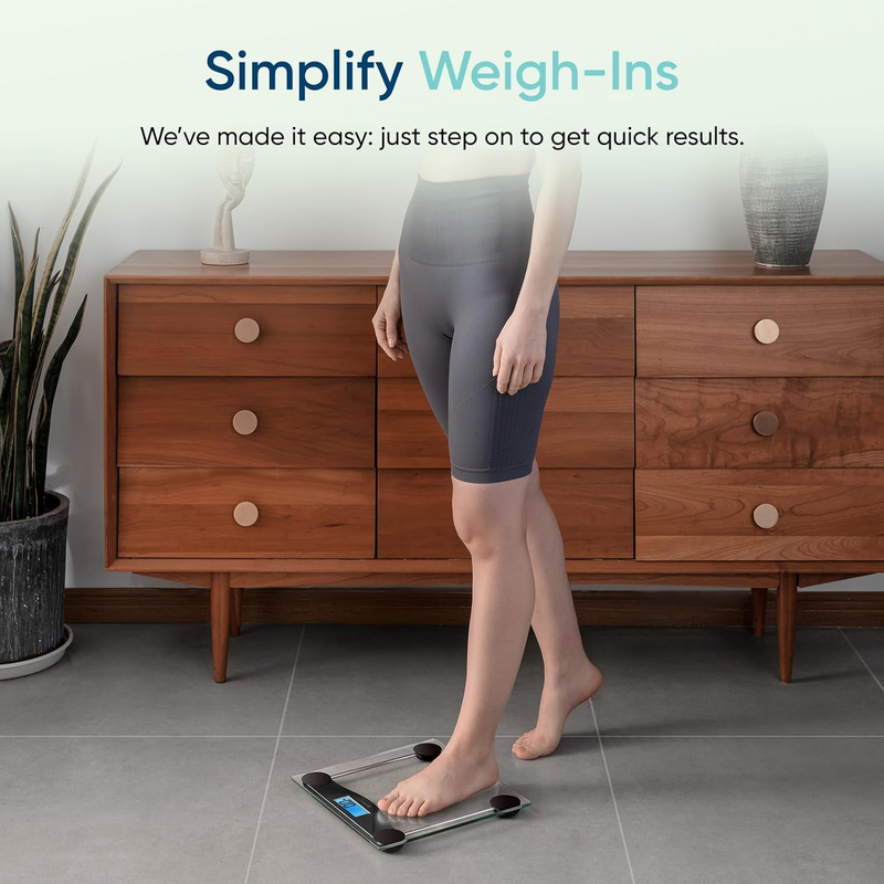 Bathroom Scale Digital Body Weight 400lb Large LCD Backlit Glass Scale2