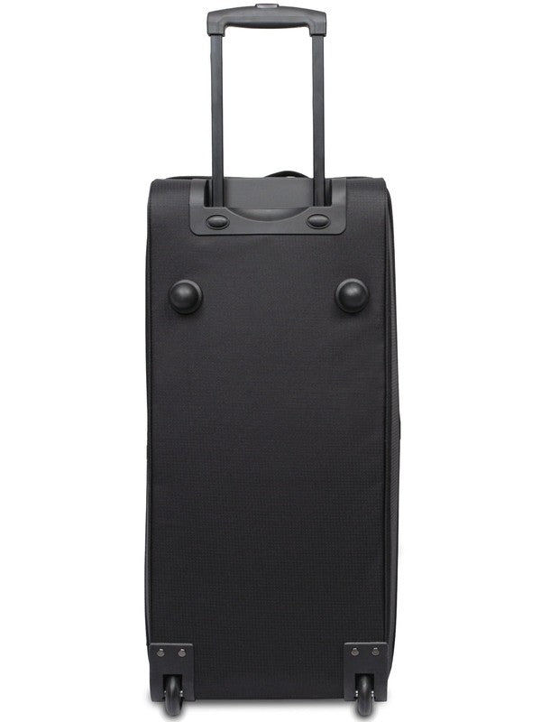 30 in Rolling Drop-Bottom Carry on Duffel Bag for Travel, Black and Gray8