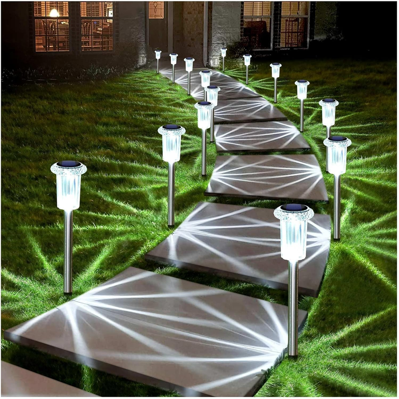 Solar Lights Outdoor 10 Pack Waterproof Solar Christmas Lights Outdoor 6000K Col9