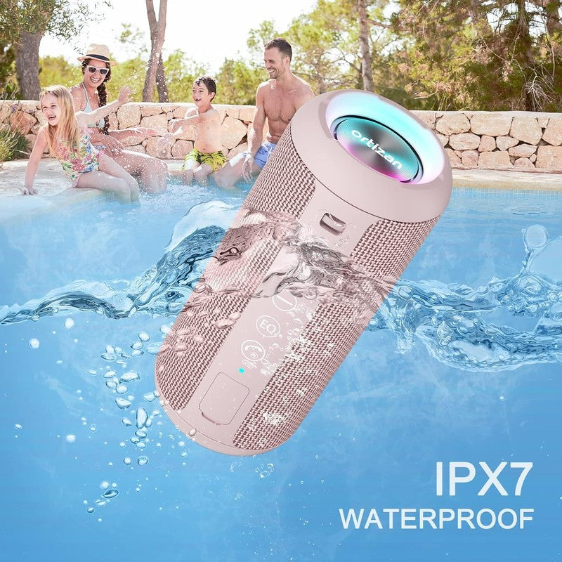 Bluetooth Speaker 24W, IPX7 Waterproof, Deep Bass, RGB Lights, 30H Playtime6