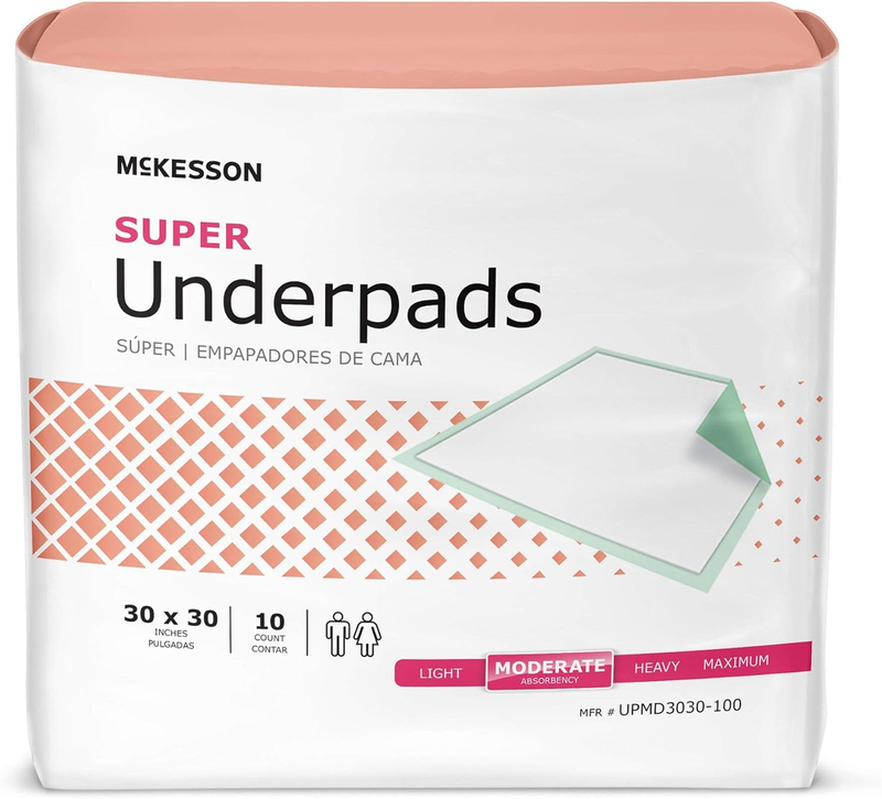 Super Underpads 30"x30"   100 Count Disposable Chux Pads for Incontinence Care0
