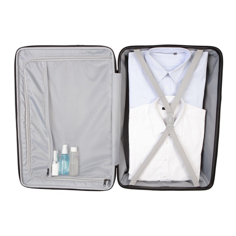 Protégé Vacationer 20" Carry On Expandable Hardside Luggage Dark Grey Spinner2