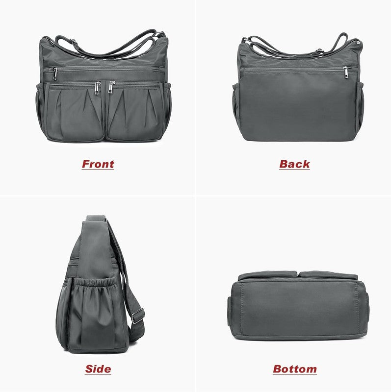 Women Crossbody Bag Waterproof Nylon Lightweight Shoulder Travel Handbag Large3