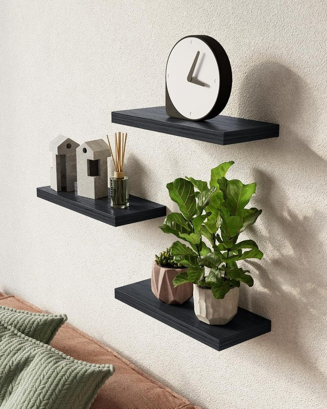 Floating Shelves for Wall, Wall Mounted Rustic Wood Shelves for Home1
