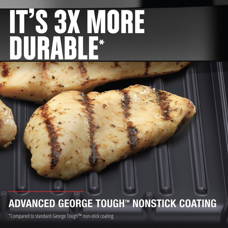 4 Serving Non Stick Removable Dishwasher Safe Plates Grill & Panini Maker8