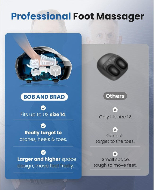 Foot Massager Machine with Heat and Remote, Fits up to Size 14, FSA Eligible HSA1