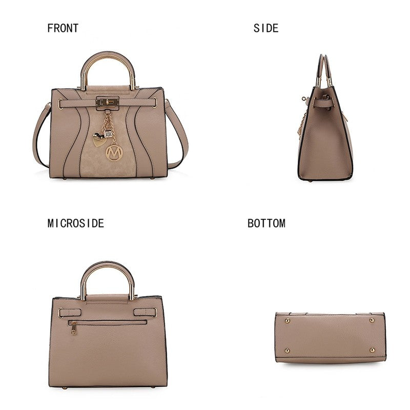 Cassia Women’S Satchel Bag Vegan Leather Crossbody Bag Handbag Purse by Mia K3