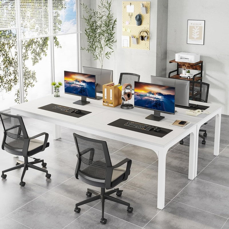 78.7'' Extra Long 2 Person Computer Desk Double Workstation Home Office6