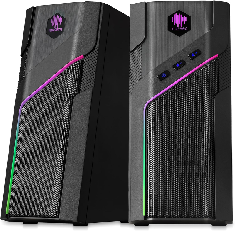 W 206RE RGB Desktop Speakers Bluetooth USB PC Stereo 21 LED Modes0